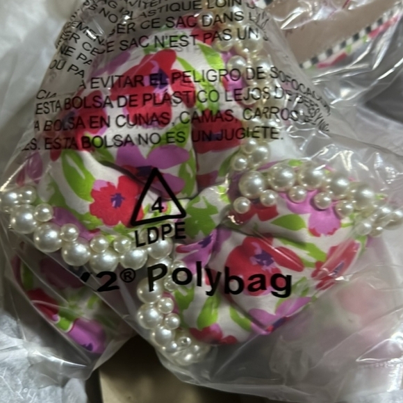 🔹️ Betsey Johnson🔹 Maccie Floral Bow Heeled Platform Sandals ✨️🌸  8 9 Only - Picture 8 of 11